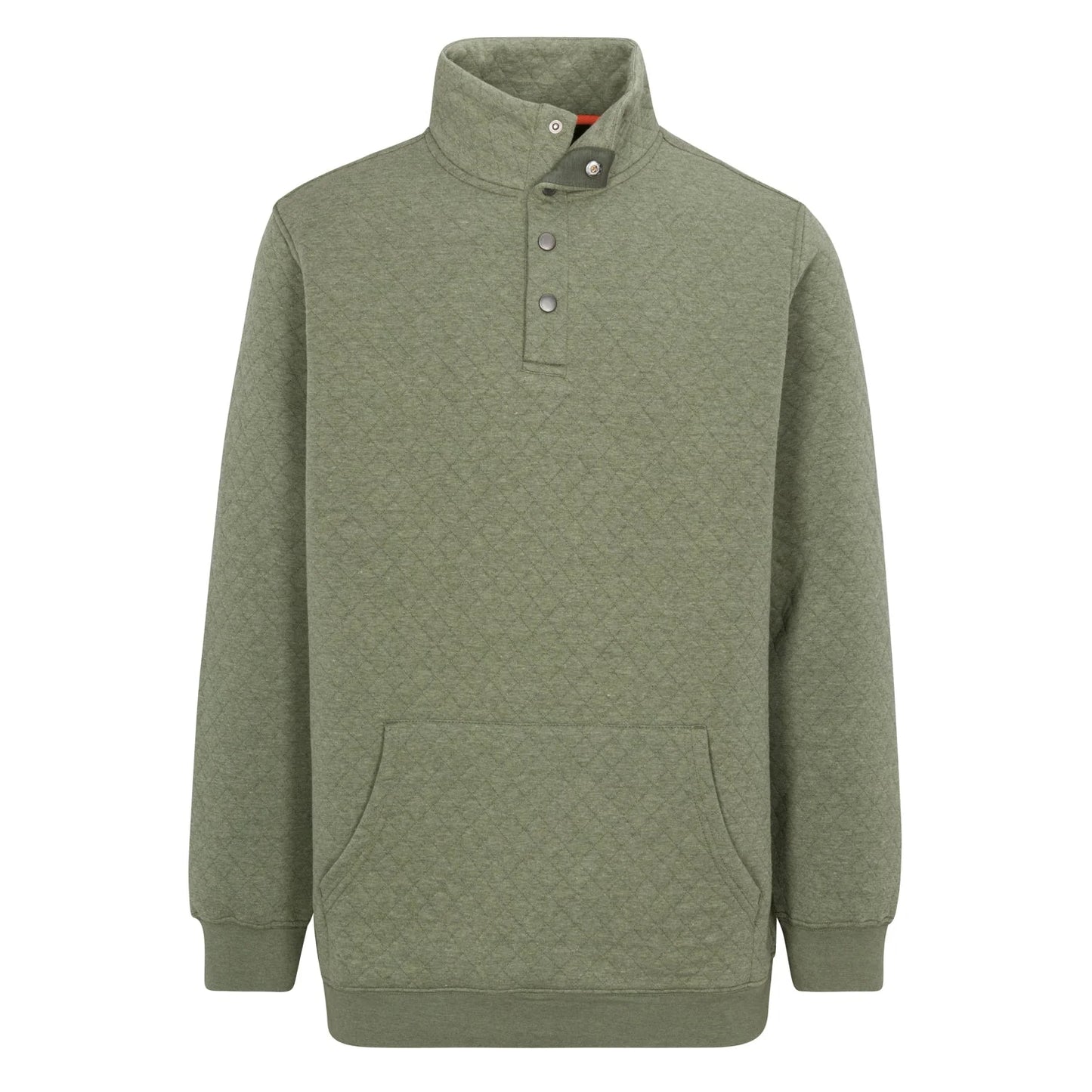 Quilted Button Pullover