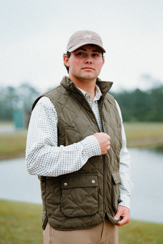 Quilted MP Vest: Loden