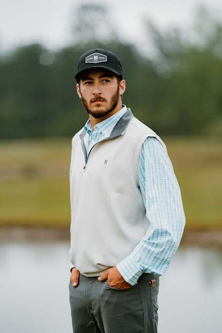 Stone & Charcoal 1/4 Zip Vest