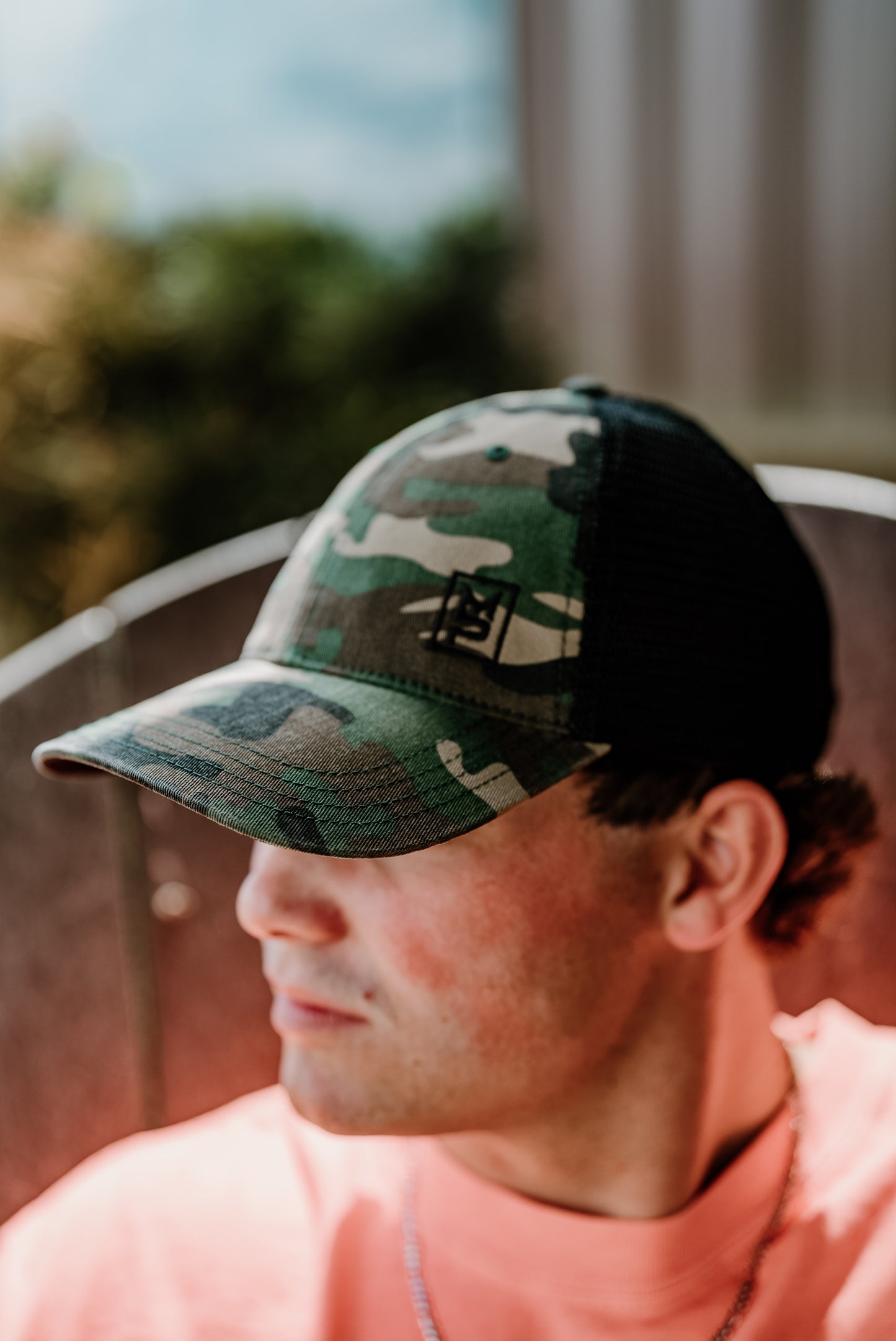 Military Camo MP Unstructured Hat