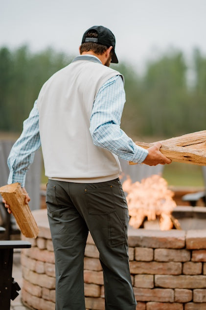 Stone & Charcoal 1/4 Zip Vest