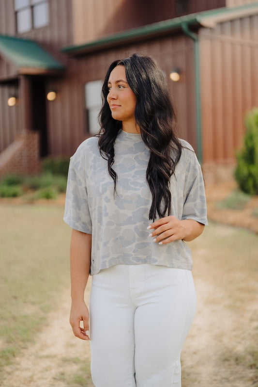 Boxy Camo Tee