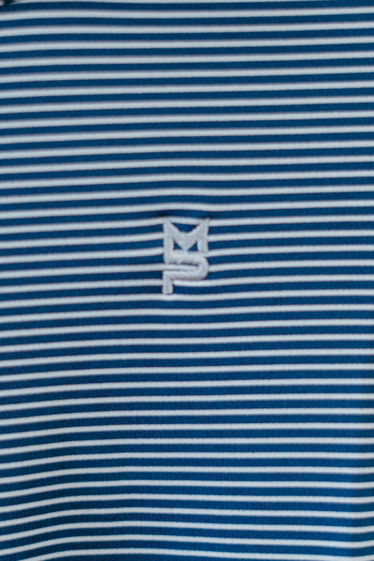 The Lodge Pullover: Navy Stripe