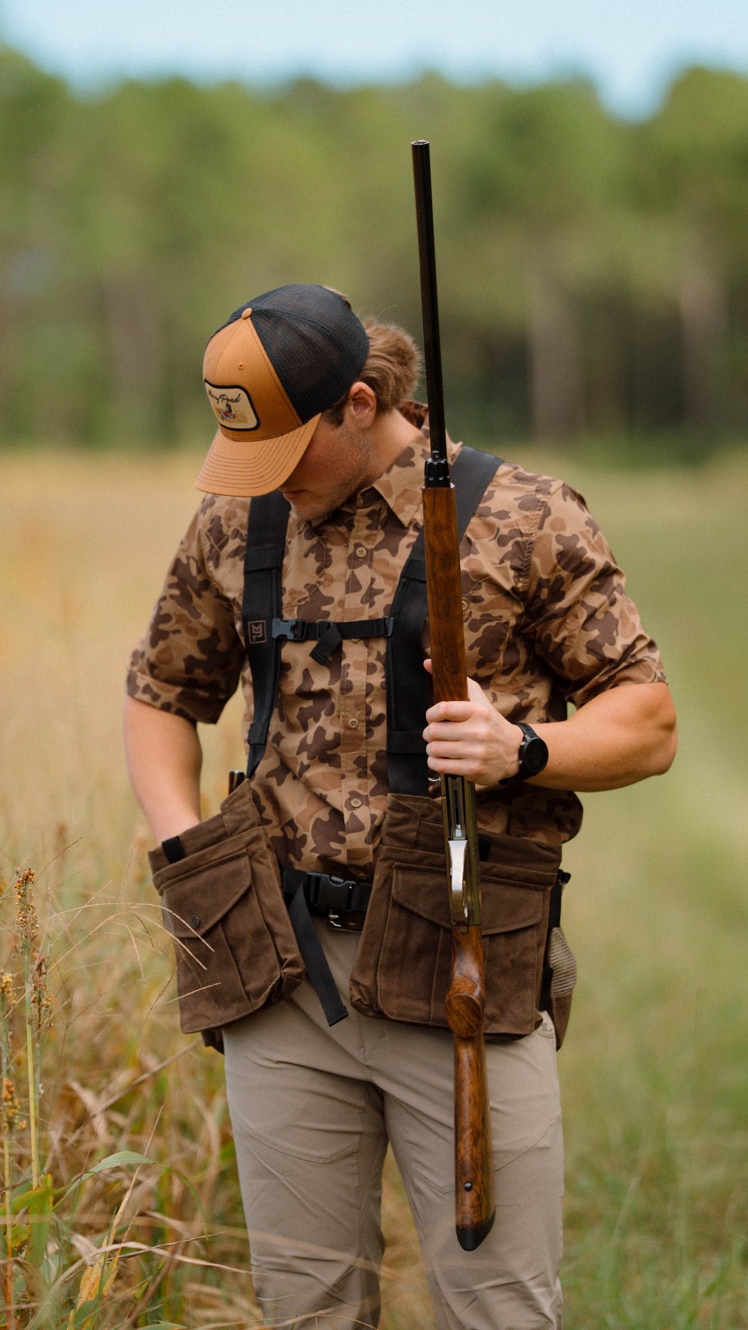 Waxed Cotton Strap Vest