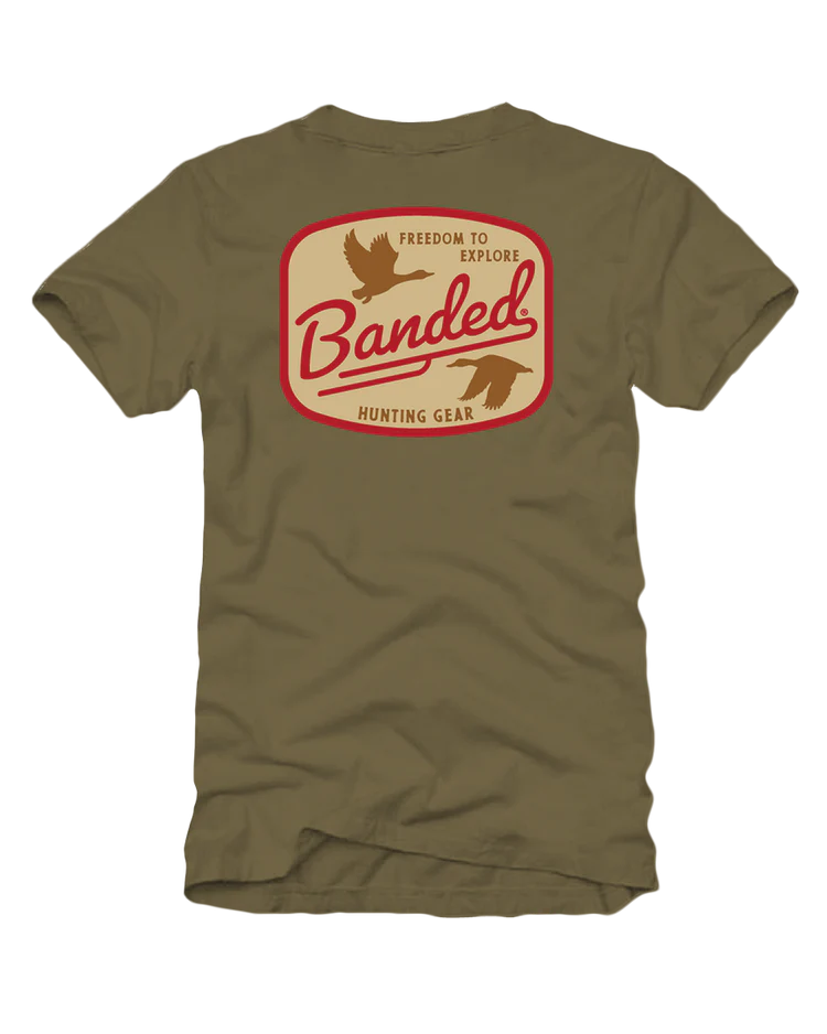 Banded Retro Patch Short Sleeve Tee