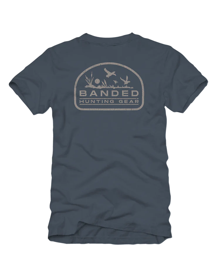 Banded Distressed Flying Duck Short Sleeve Tee