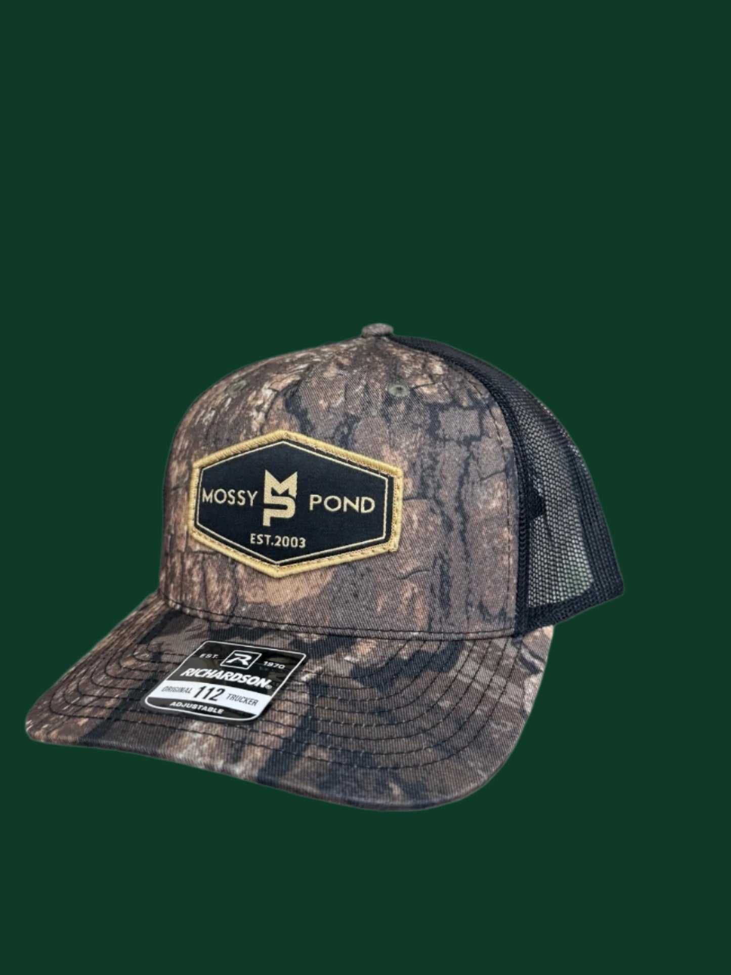 Black Patch Hat : Realtree Timber