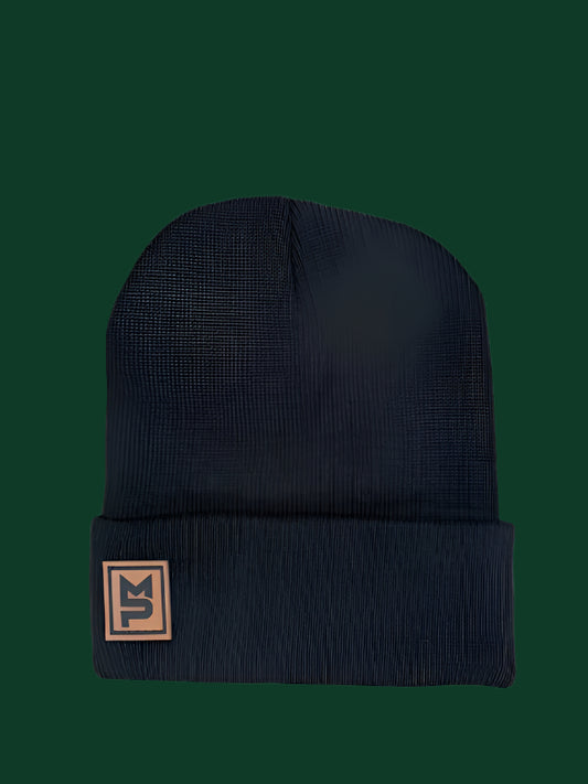 MP Leather Patch Beanie