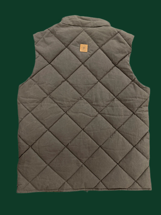 Arthur Quilted Waxed Down Vest