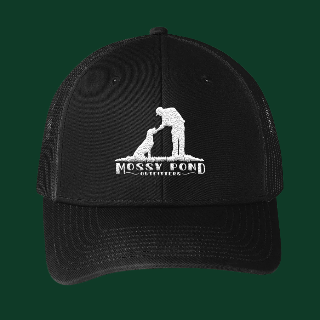 MPO Embroidered Snapback Trucker Hat - Black