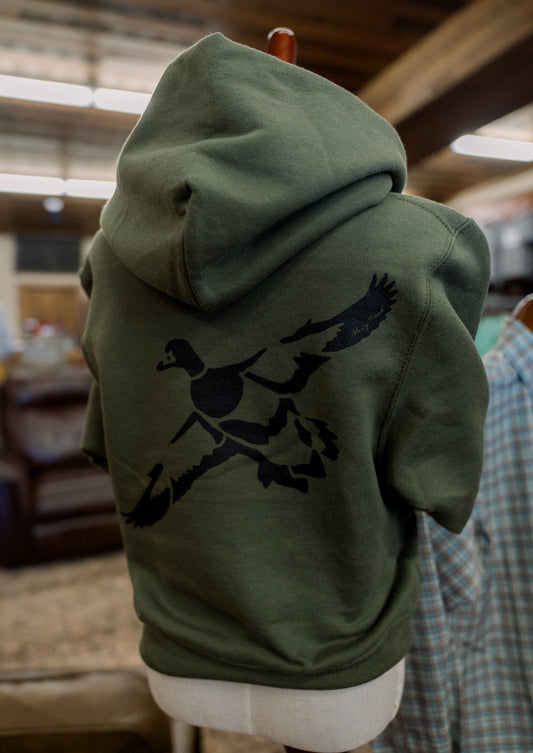 Green Youth Flying Duck Hoodie