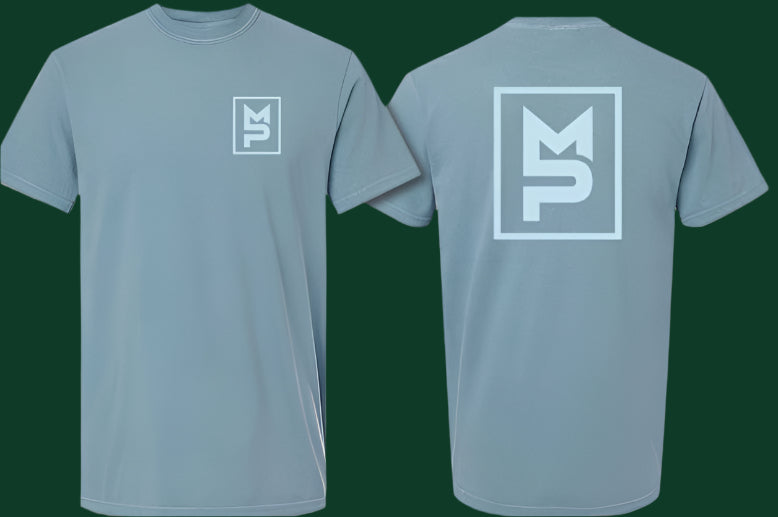 Ice Blue MP Logo S/S T-Shirt