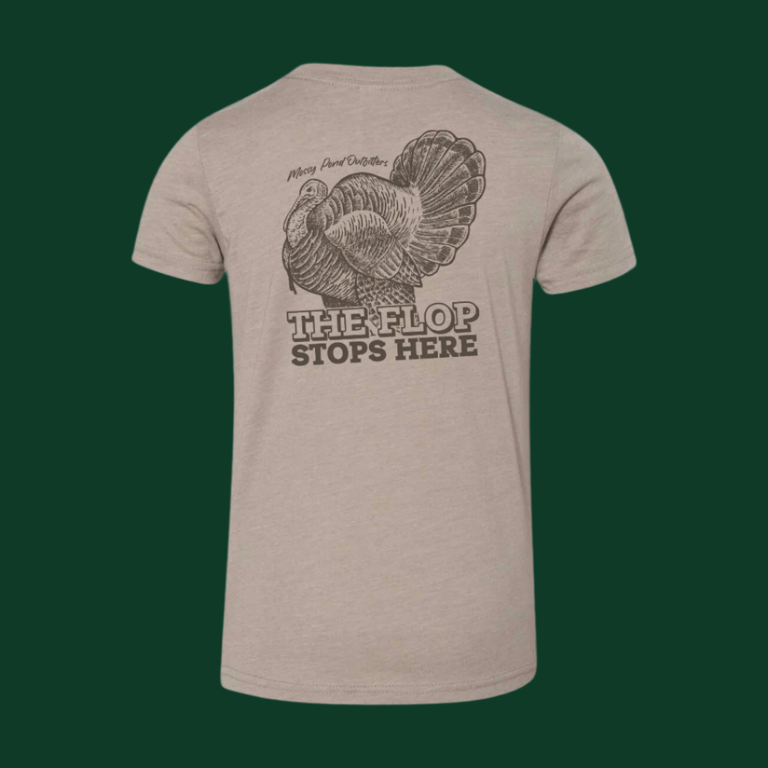 Youth The Flop Stops Here - MPO Turkey Hunt T-Shirt