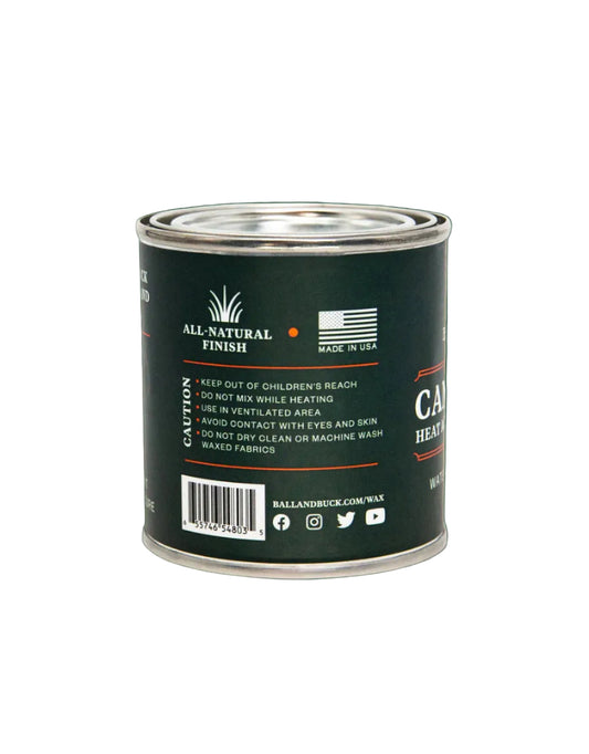 Ball and Buck Canvas Wax