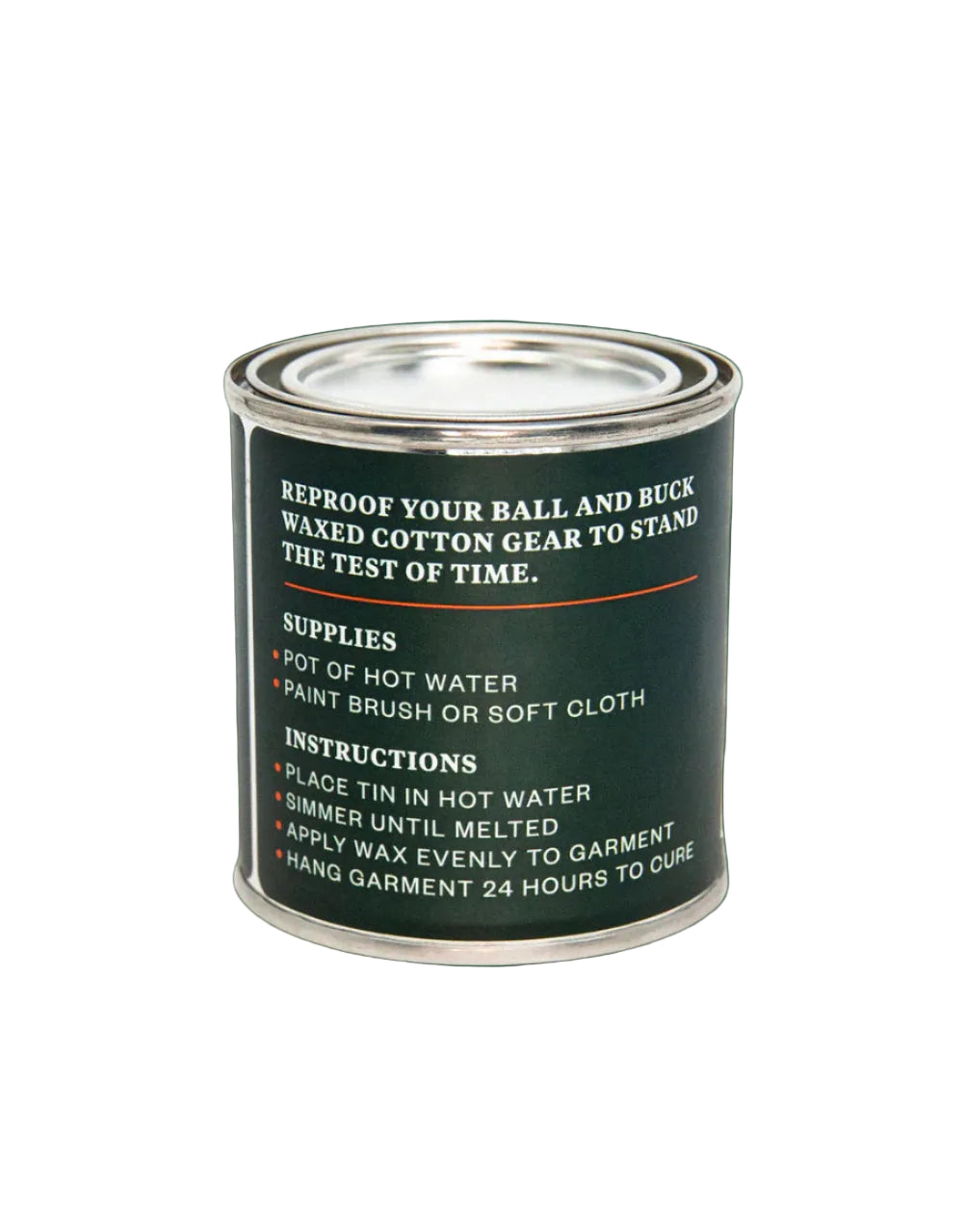 Ball and Buck Canvas Wax