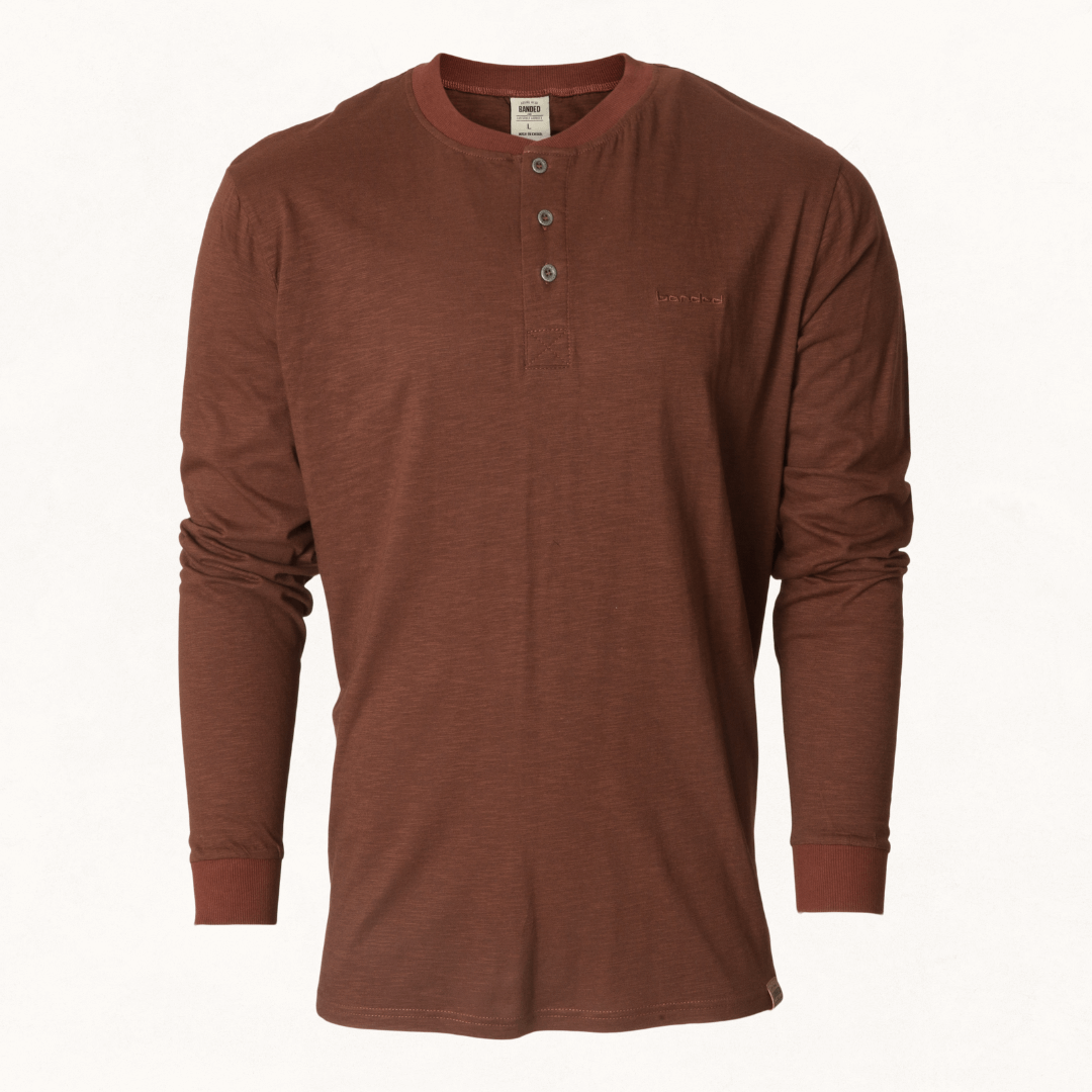 soft burgundy henley