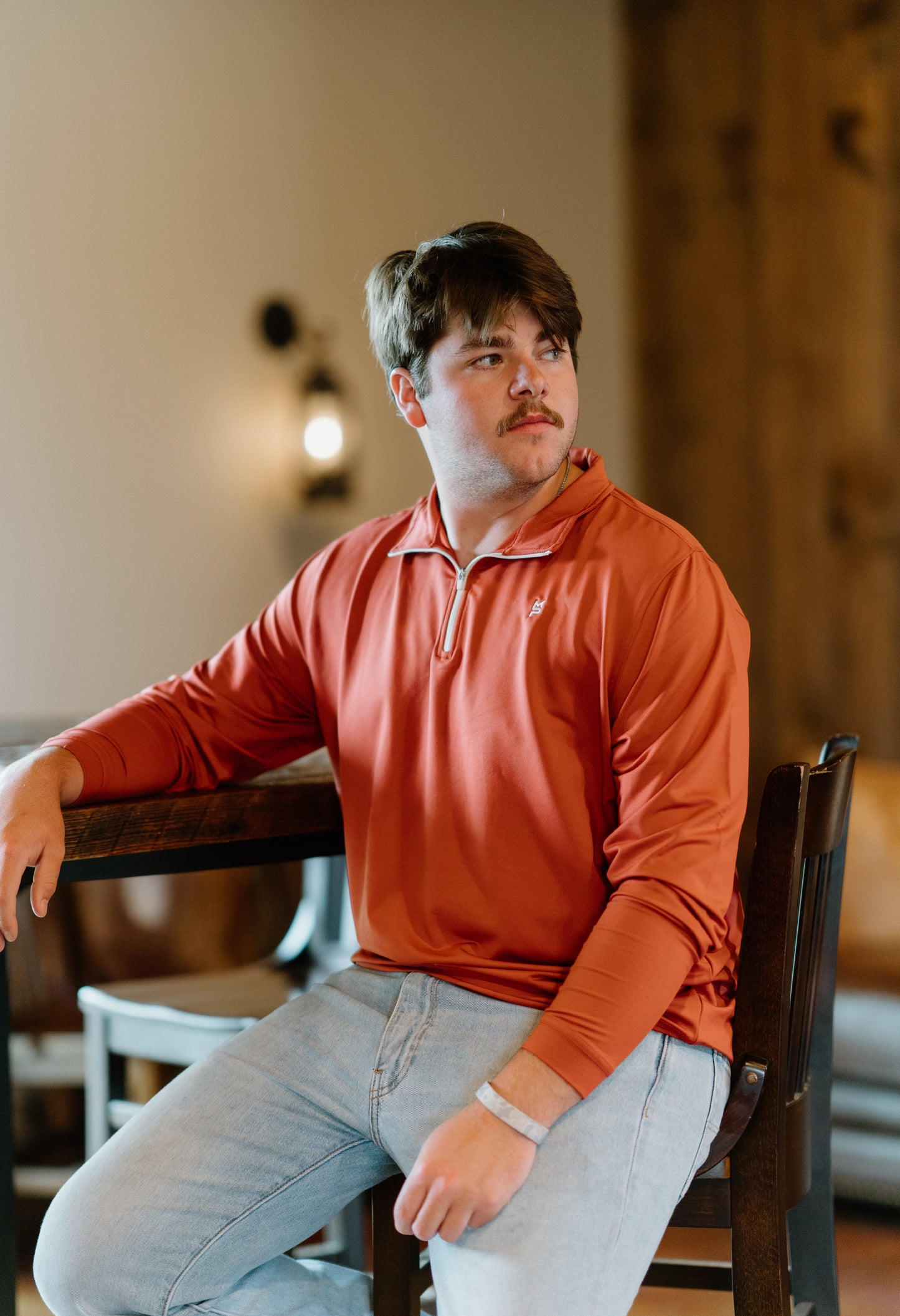 The Lodge Pullover: Crimson