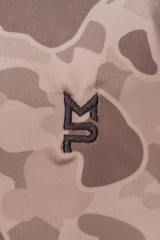 Silver/Charcoal Camo Polo