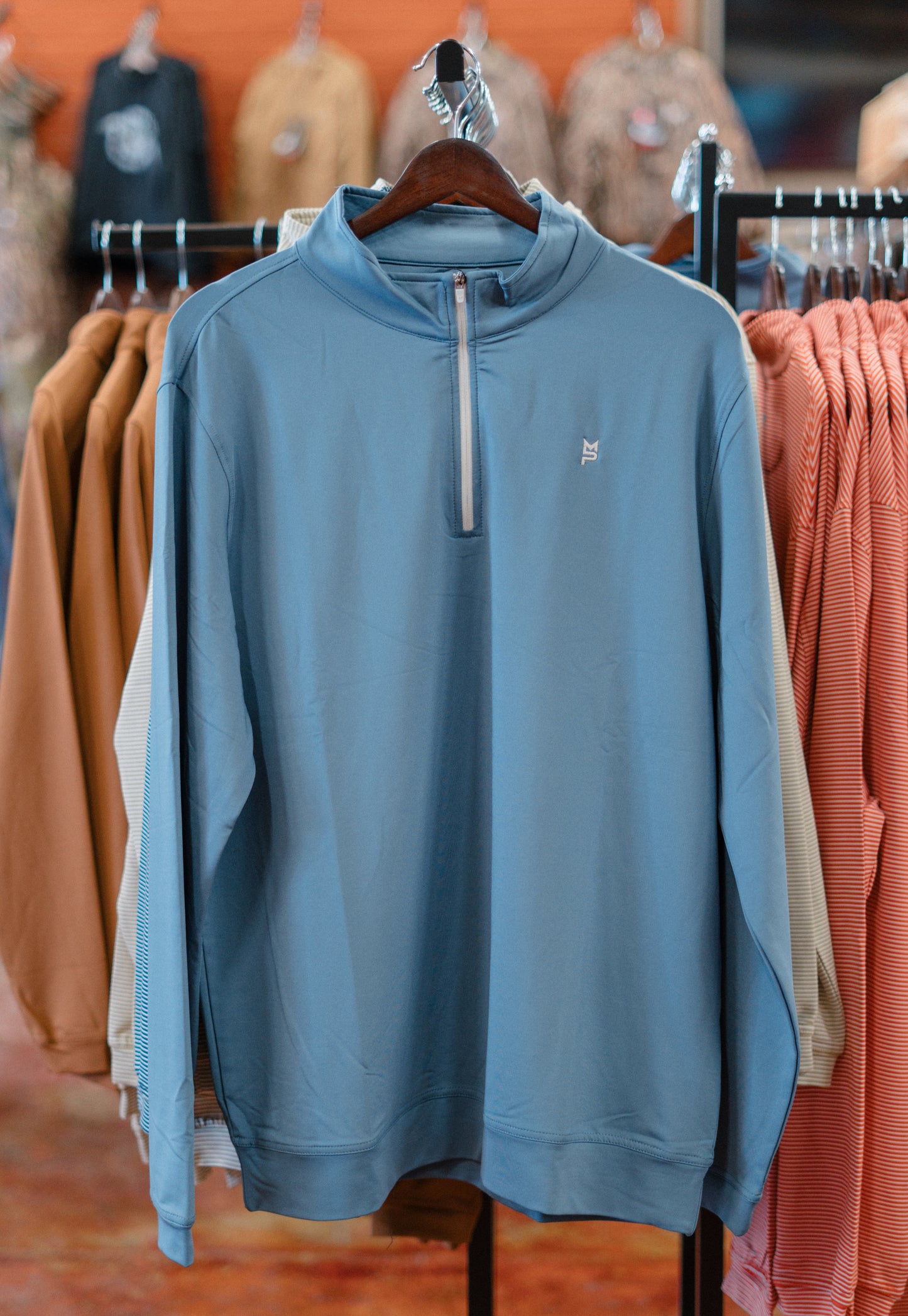 The Lodge Pullover: Blue