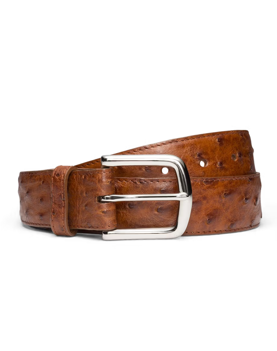 Tecovas Men's Ostrich Belt