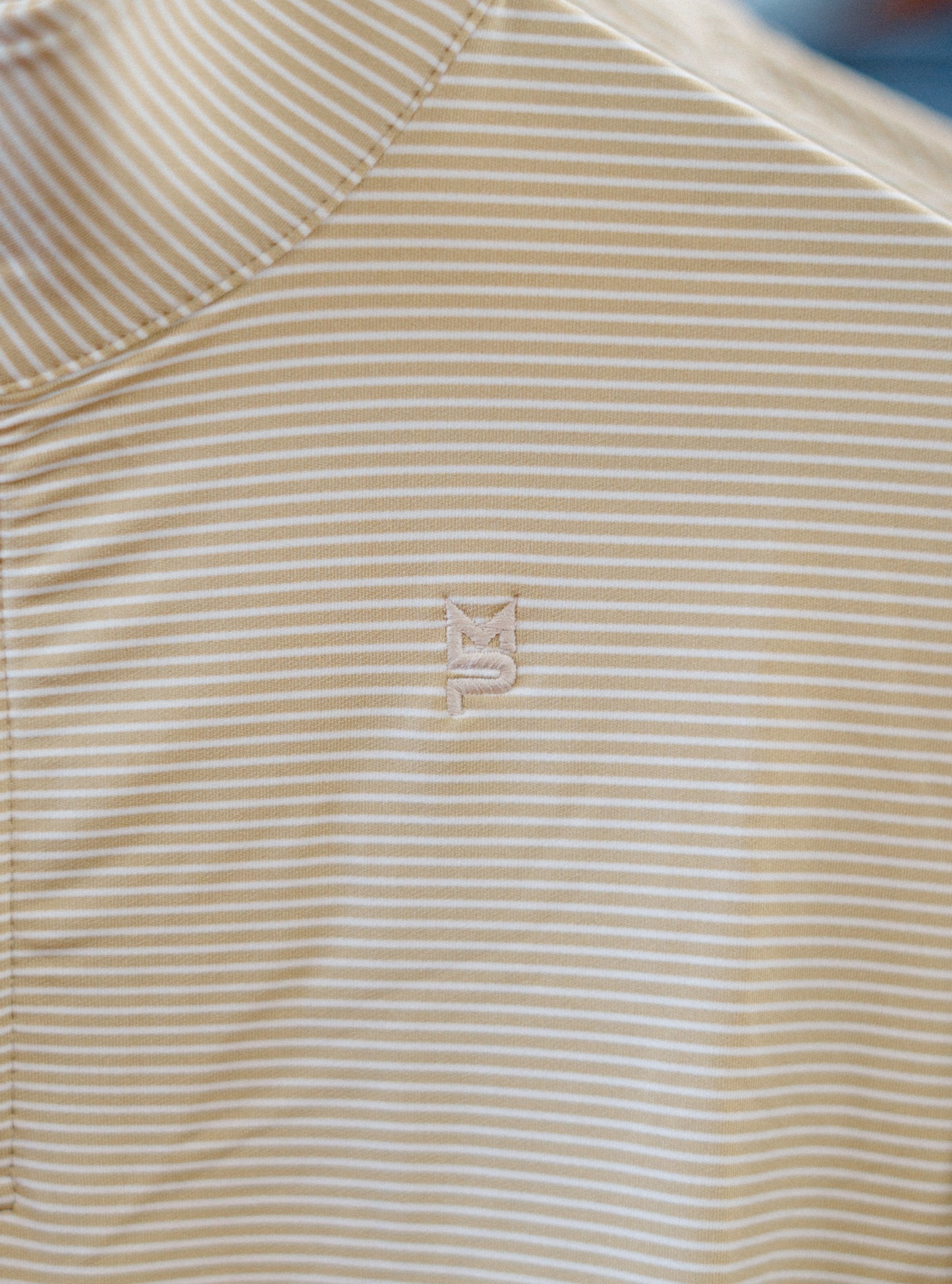 The Lodge Pullover: Khaki Stripe
