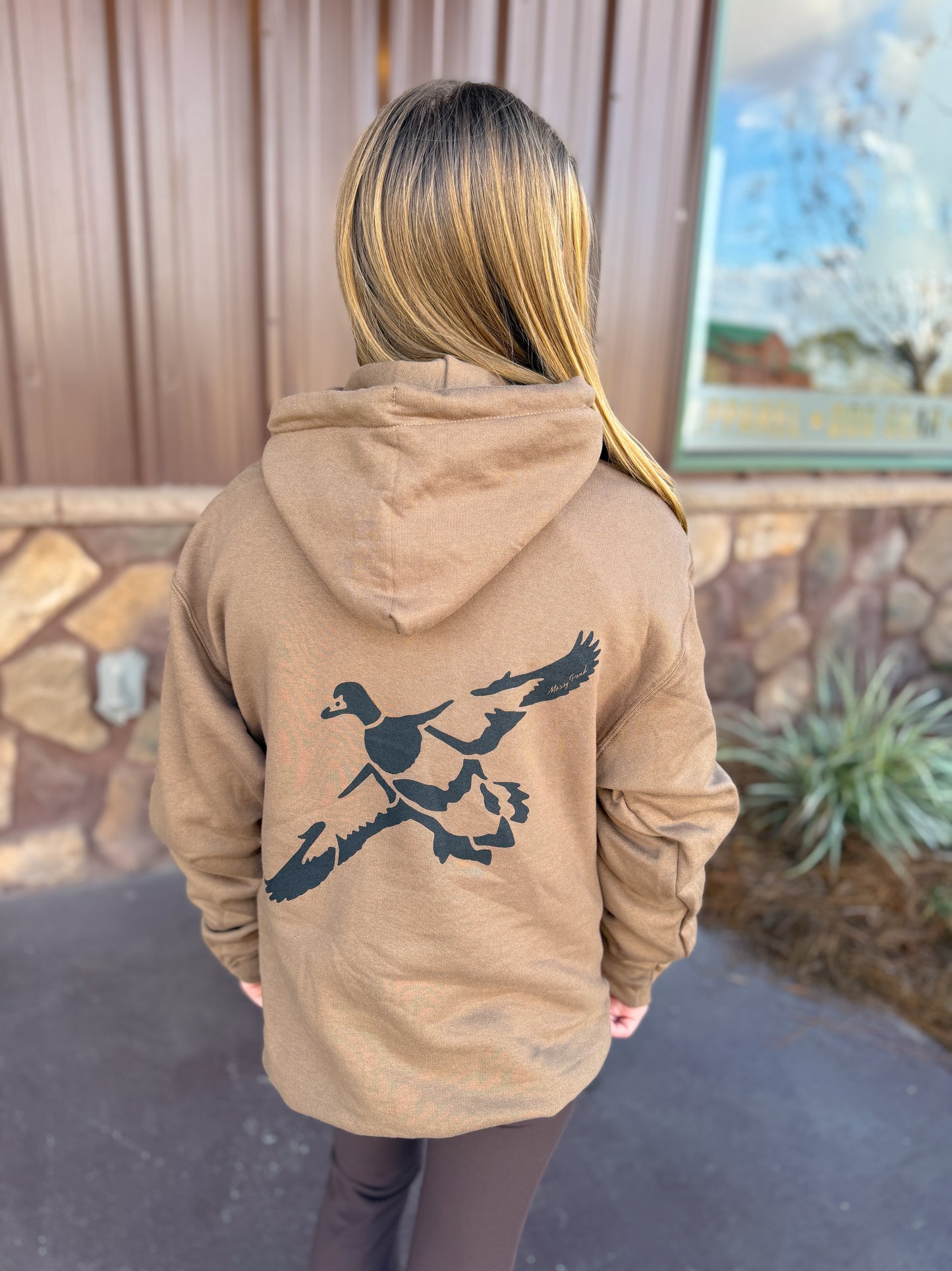 Brown Flying Duck Hoodie