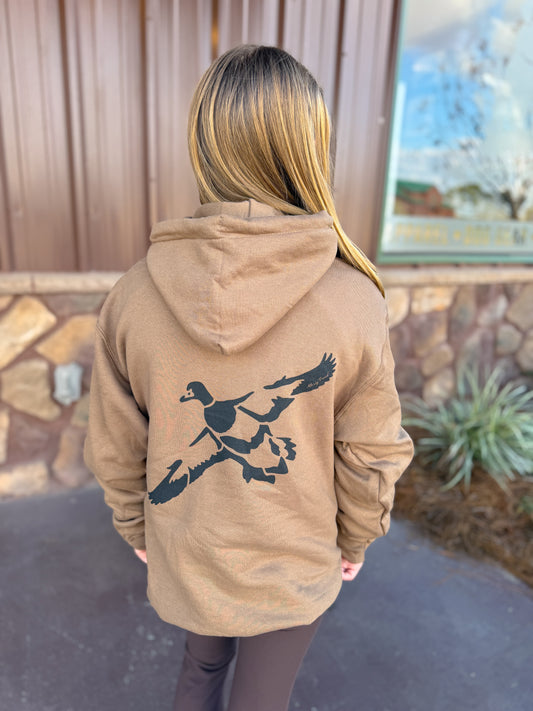 Brown Flying Duck Hoodie