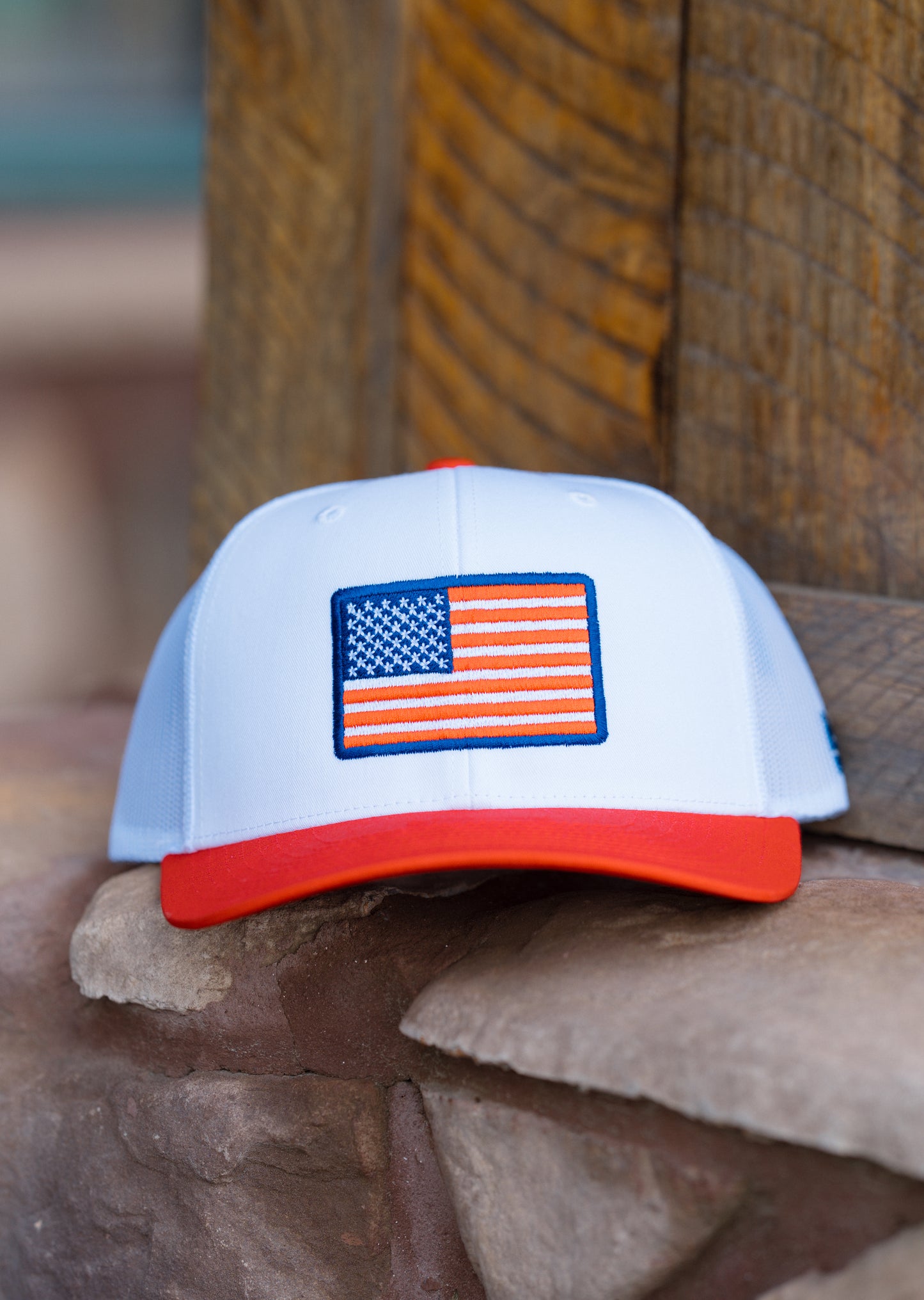 White/Red MP Flag Hat