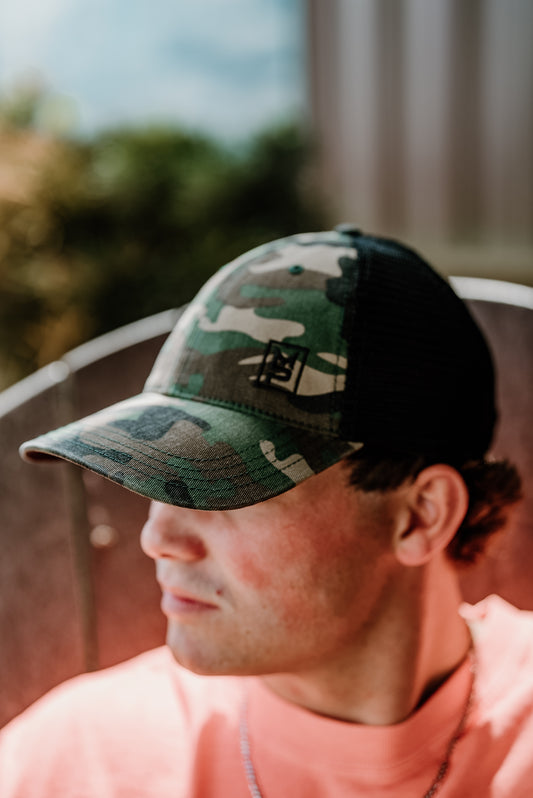 Military Camo MP Unstructured Hat