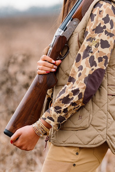 Ladies Quilted MP Vest: Khaki