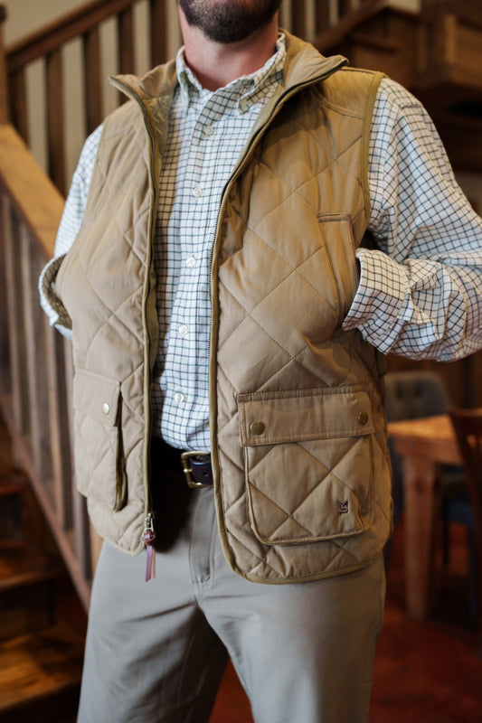 Quilted MP Vest: Khaki
