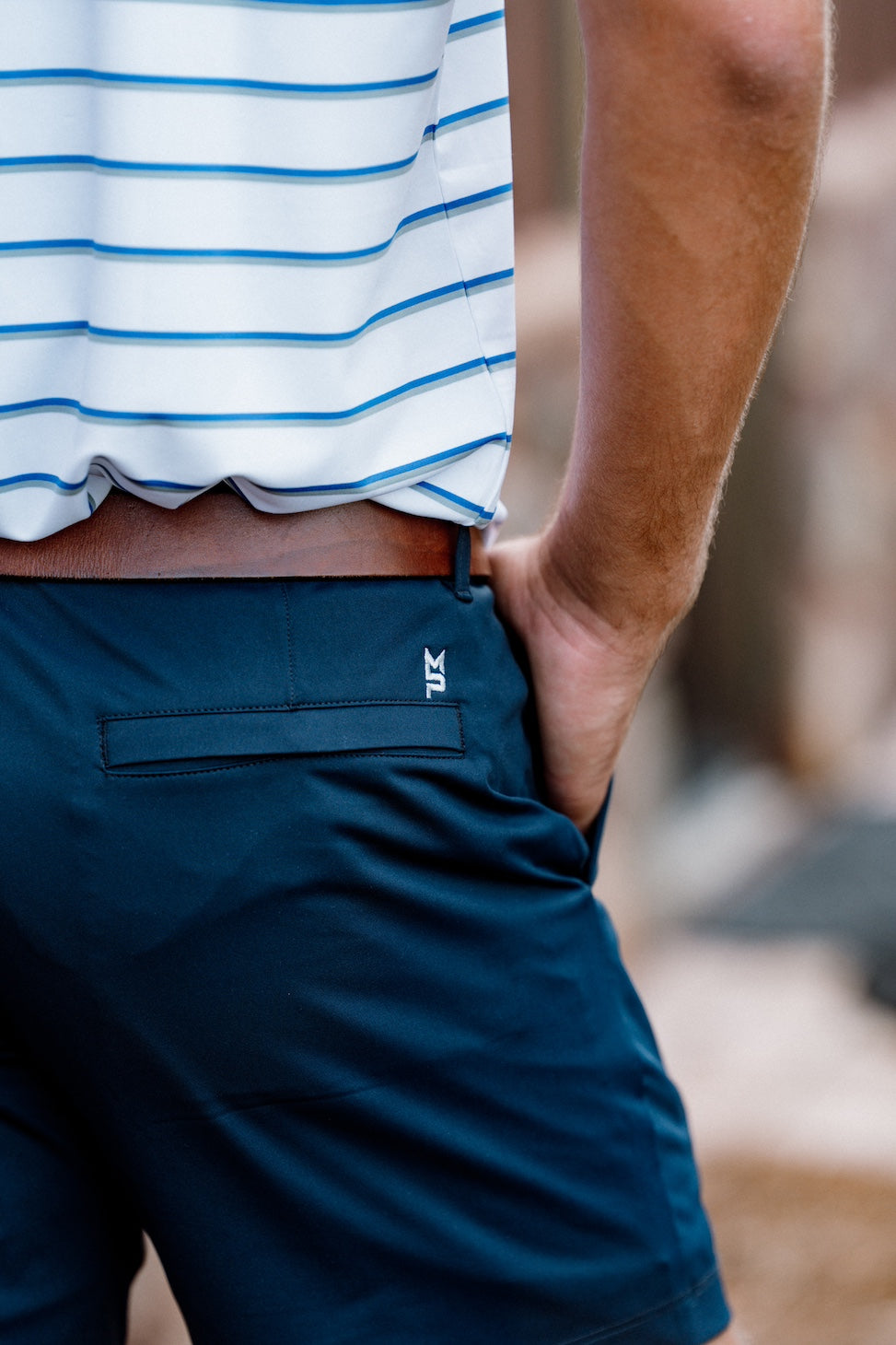 Navy Chino Short