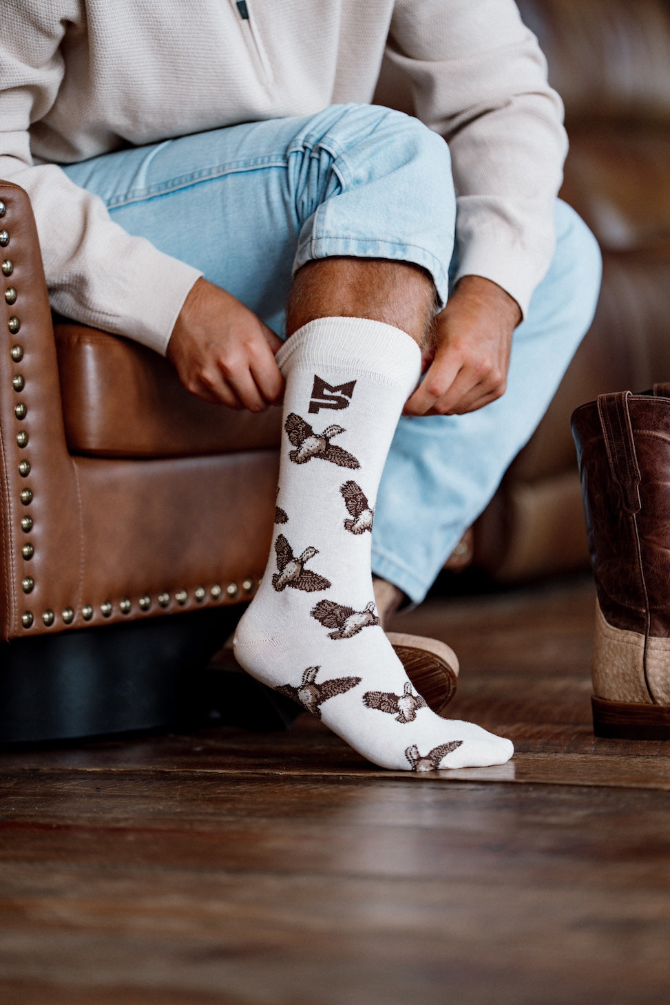 MP Beige Quail Socks