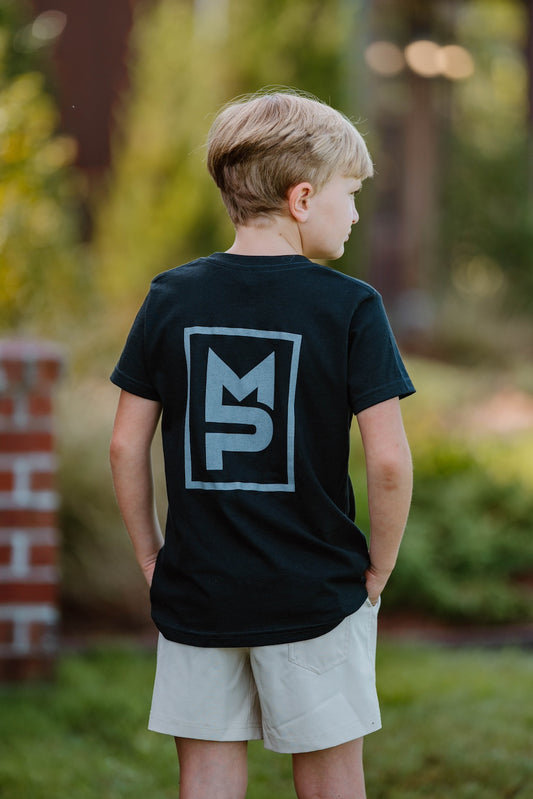 Black/Charcoal MP Youth S/S T-Shirt