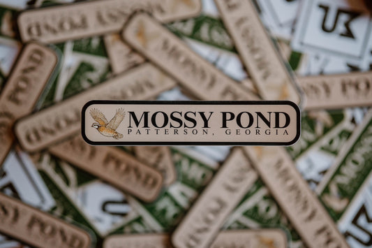 Quail - Mossy Pond Rectangle Sticker