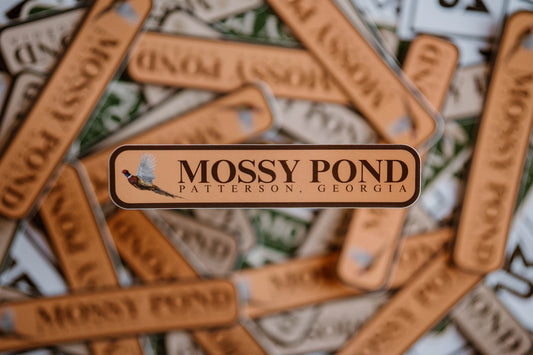 Pheasant - Mossy Pond Rectangle Sticker