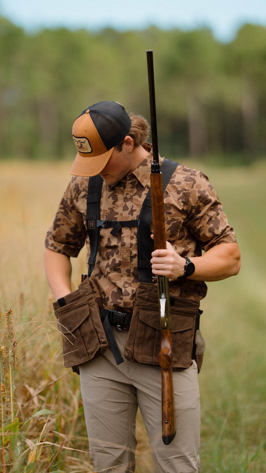 Waxed Cotton Strap Vest