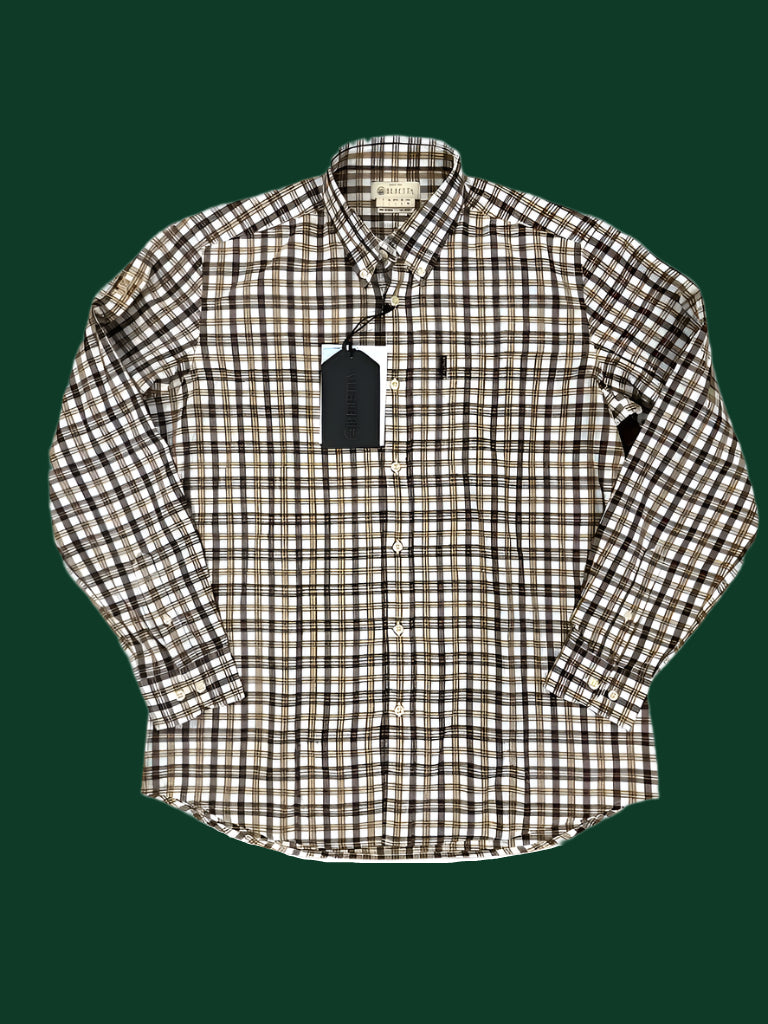 Brown Plaid Button Up Shirt