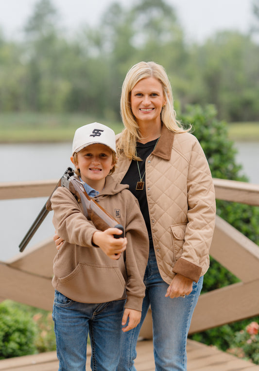 Ladies Tan Quilted Jacket