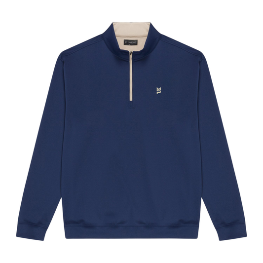 Mens 1/4 Zip Pullover: Navy