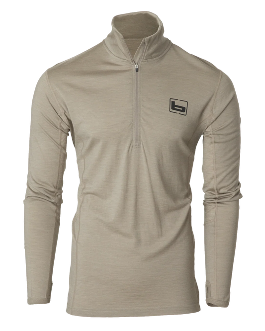 BASE Wool 1/4 Zip LT Pullover