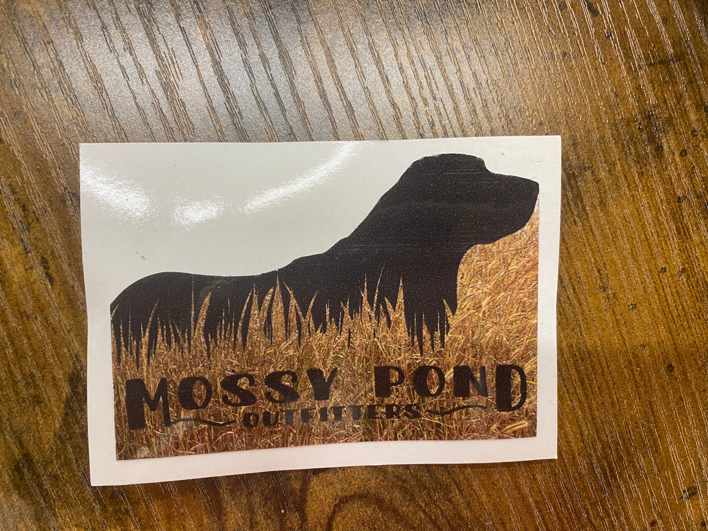 Mossy Pond Outfitters Dog Grass Sticker