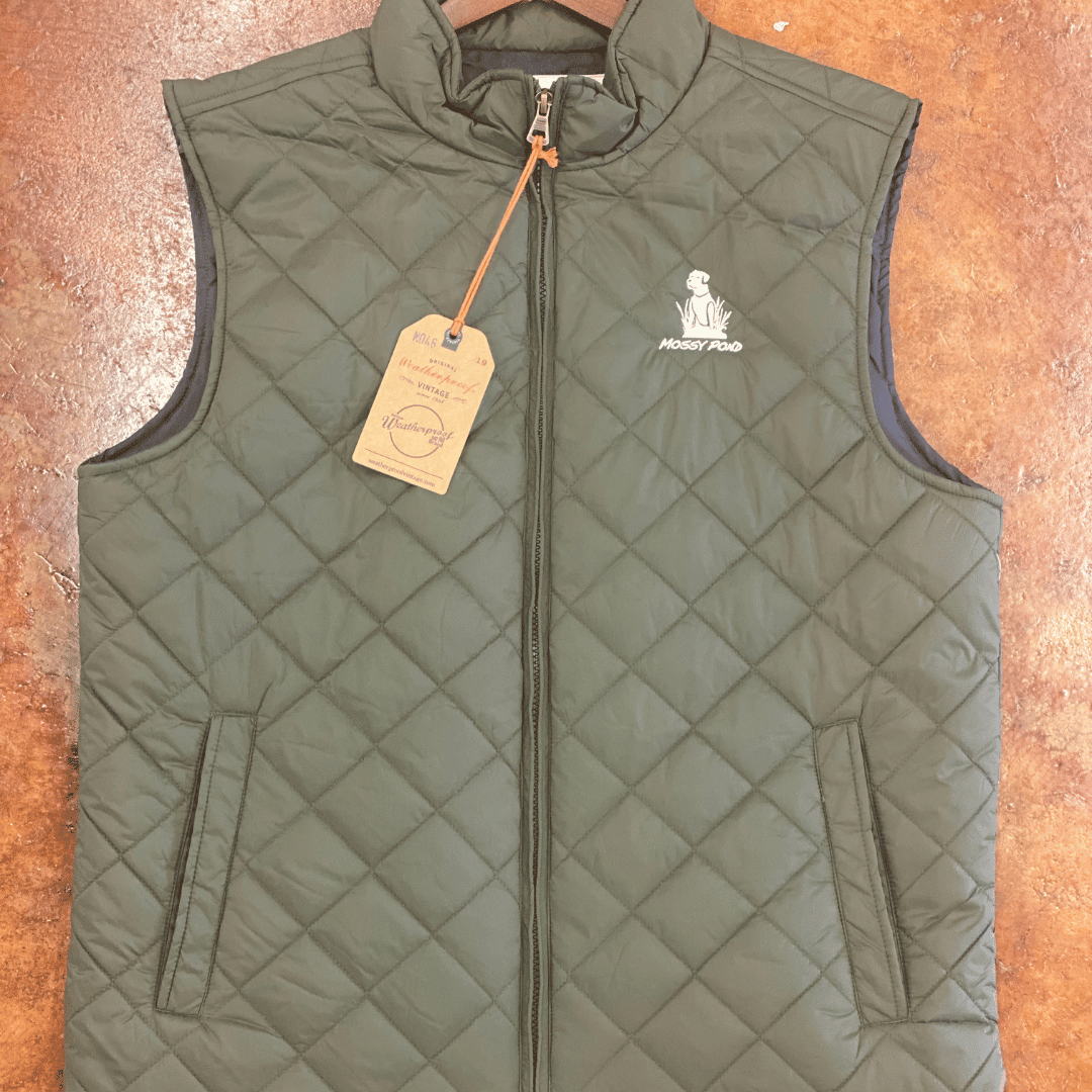 Weatherproof Quilted MPR Vest - Moss Green
